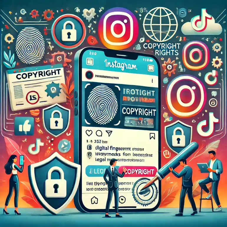 Comment proteger son contenu publie sur instagram ou sur tiktok de la copie sur copyright.be ?